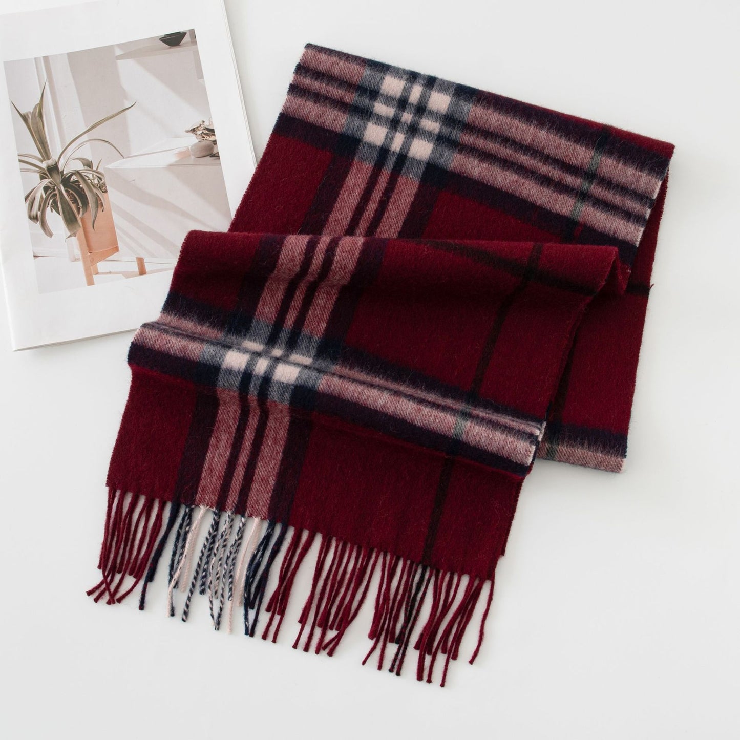 Versatile Women's British Plaid Scarf 1025090228