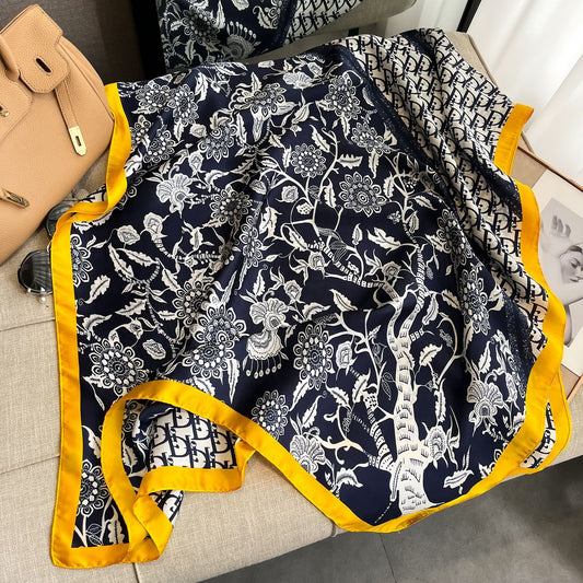 New high-end faux silk scarf 1025082222