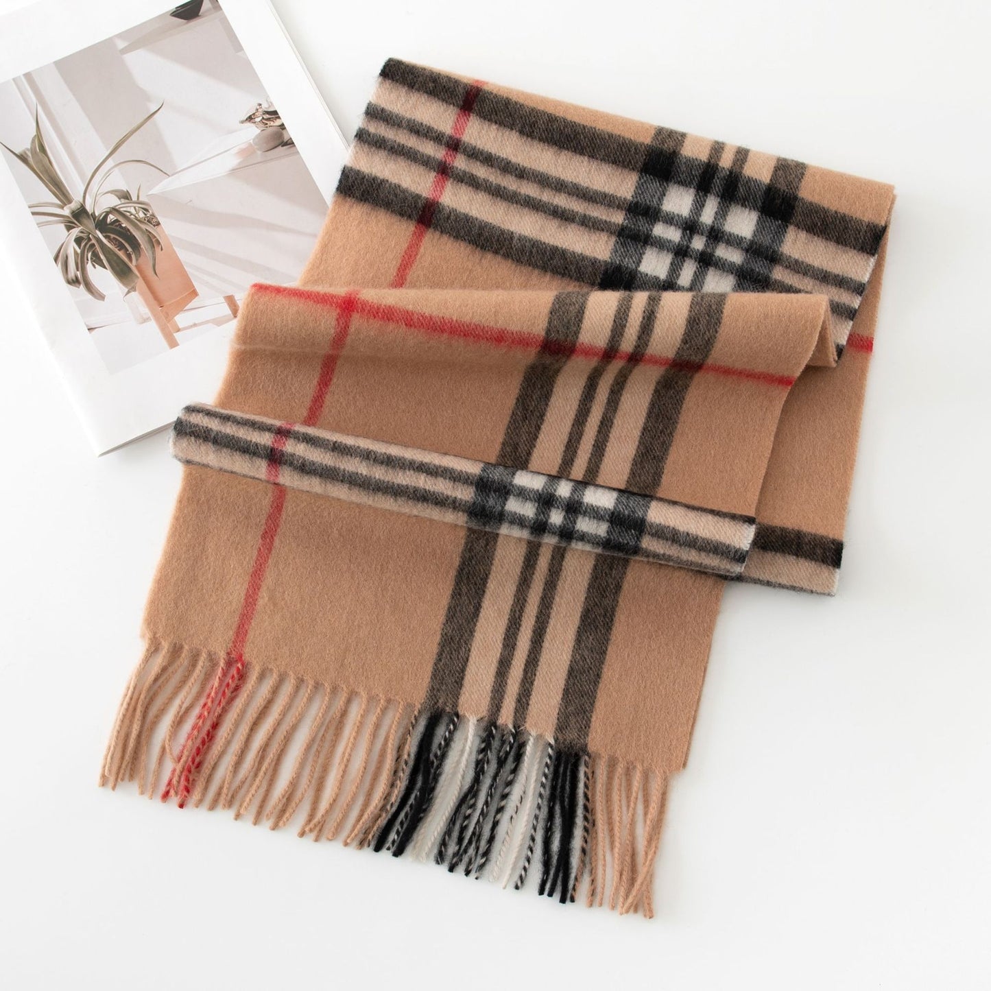 Versatile Women's British Plaid Scarf 1025090228