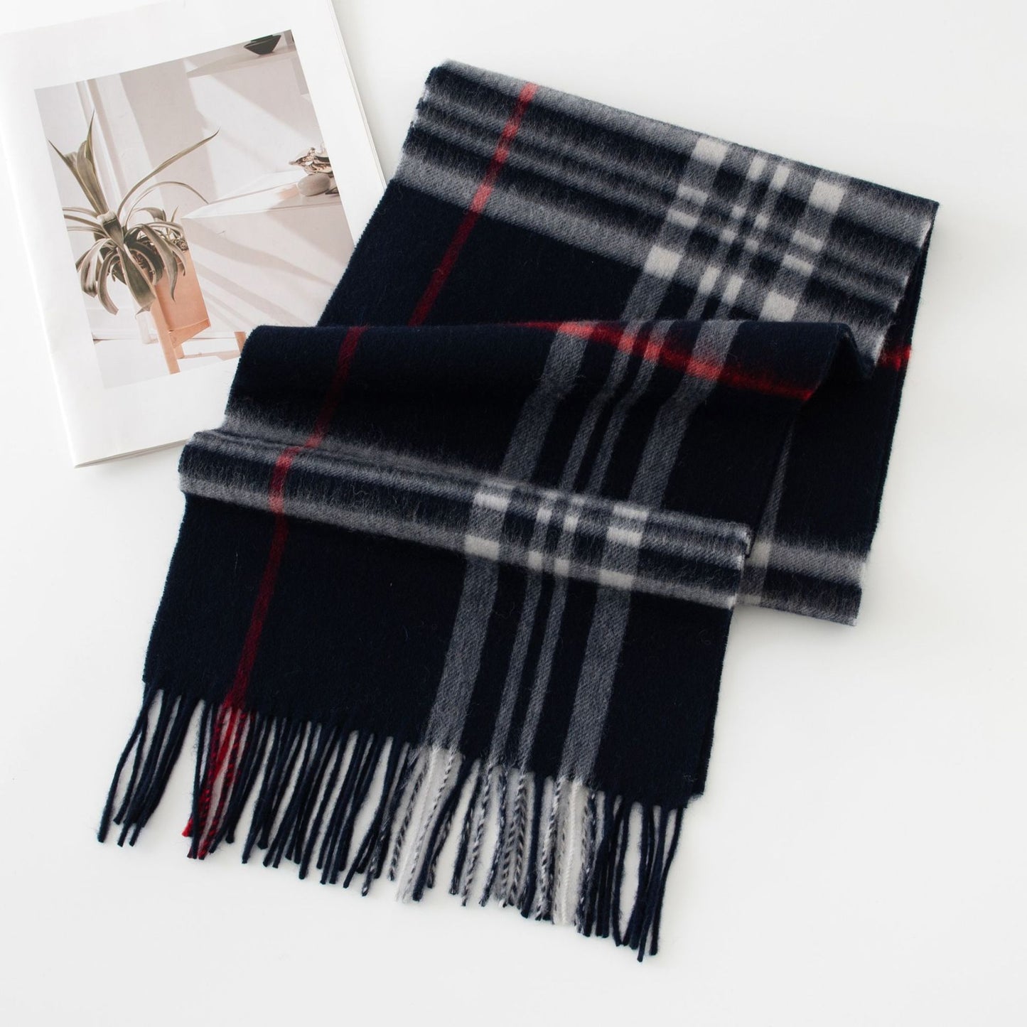 Versatile Women's British Plaid Scarf 1025090228