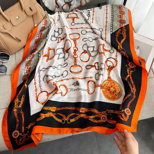 New high-end faux silk scarf 1025082224