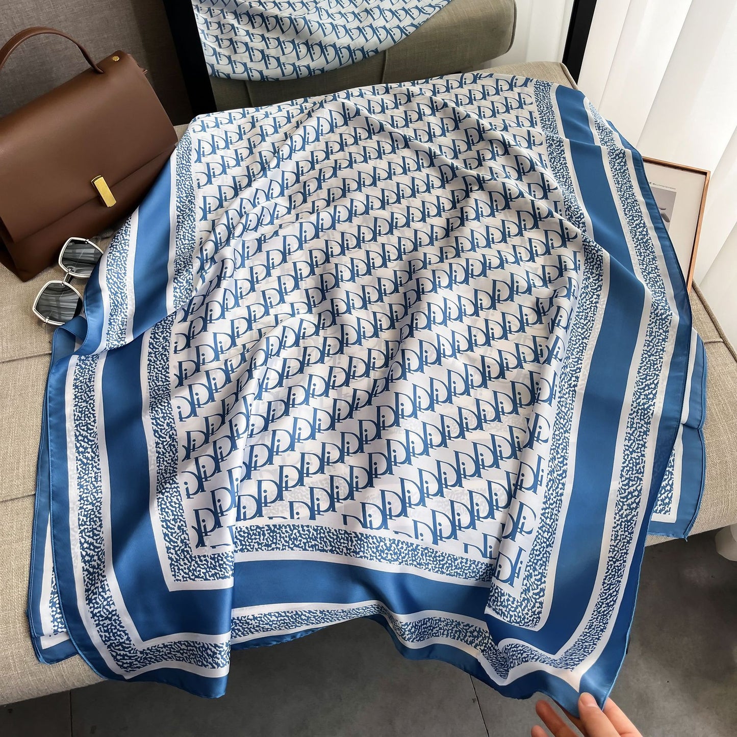 New high-end faux silk scarf 1025082225