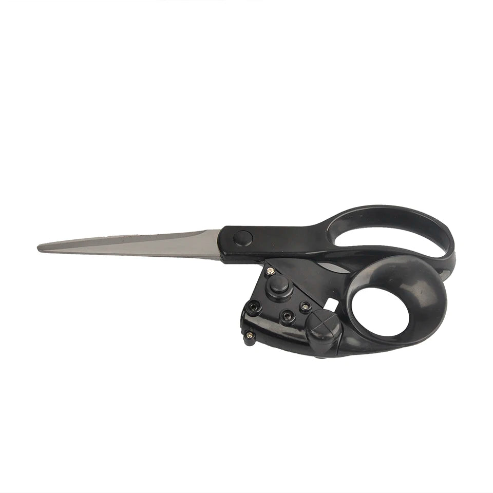 Professional Sewing Laser Guided Scissors, Infrared Laser Scissors with Battery for Home Crafts Packaging Fabric Cutting