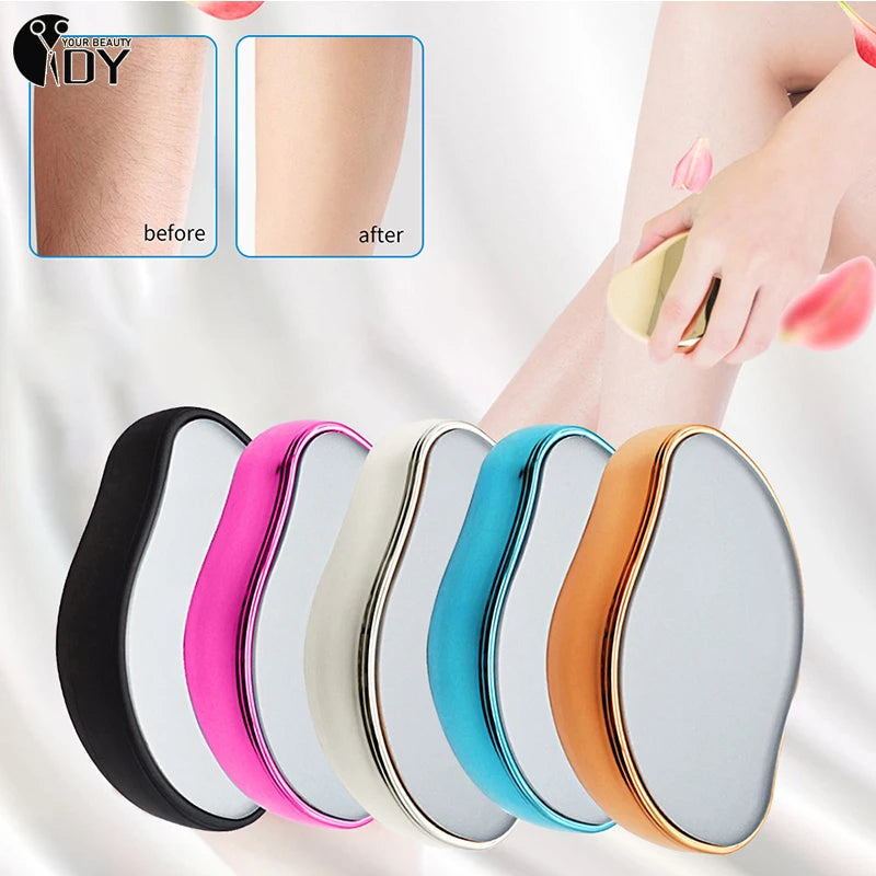 Nano painless hair removal device is safe, easy to clean, and reusable