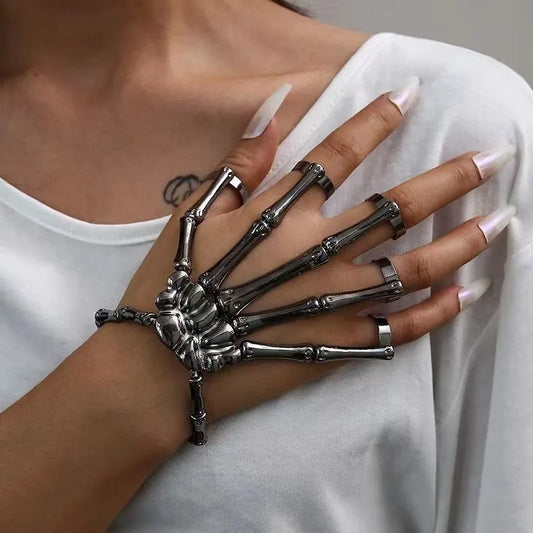 Necromantic Armor Skeleton Skeleton Bracelet and Finger Claws