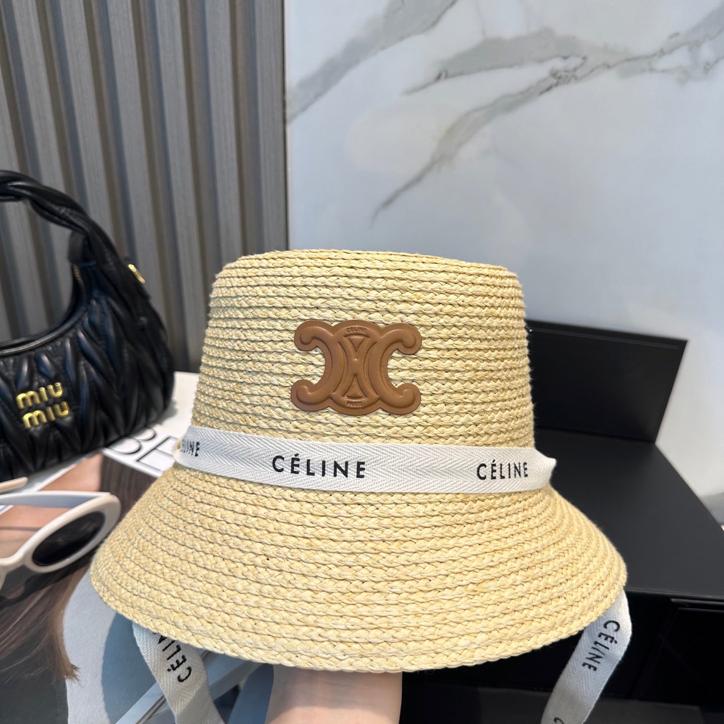 CLE Raffia woven straw hat 0725070301