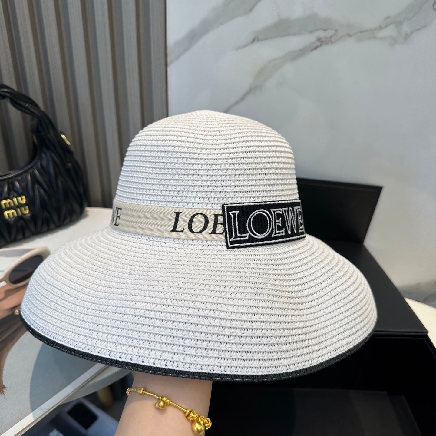 LEW Raffia woven straw hat 0725070302